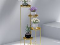 main image for ad Metal Plant Display Holder,4 Tiers Flower Pot Stand