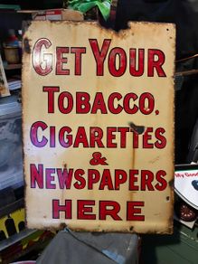 Enamel Sign