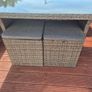 garden table, chairs and stools. Image 6