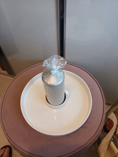 Decorative candle dish