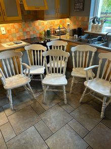 6 oak chairs