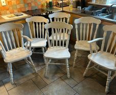 6 oak chairs