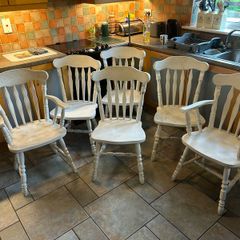 6 oak chairs