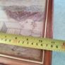 Framed Vintage  Straw and Nature Artwork (New Zealand Artist T Rogers) "Banks Peninsula" Made from Natural Objects, Textile Art, Man Cave. Image 3