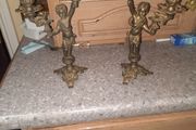 vintage brass candle holders