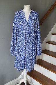 F&F blue & white dress, Size 18, BNWT