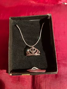 925 Sterling Silver Necklace & White Metal Ring.