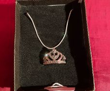 925 Sterling Silver Necklace & White Metal Ring.