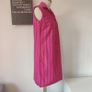 VINTAGE 1960s pink wool stripe mod shift dress. S M 10-12. Made in Ireland by John Hagarty Image 5