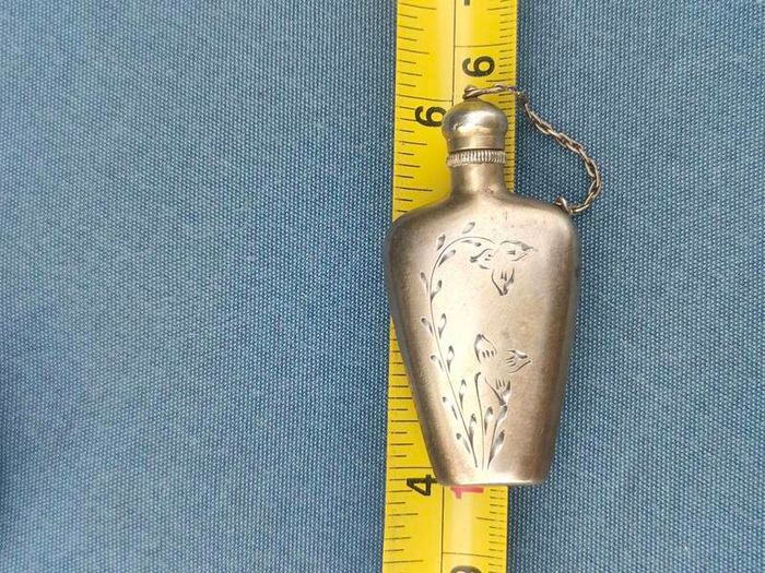 Art Nouveau Russian Gild Silver Scent Bottle