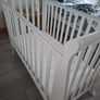 White Sleigh Cot Image 7