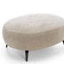 Verona Luxury Oval Pouffe Large Boucle 100x80 Image 4