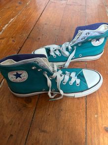 Converse Hi Tops, Teal Blue