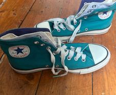 Converse Hi Tops, Teal Blue