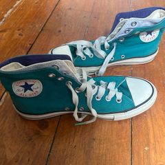 Converse Hi Tops, Teal Blue