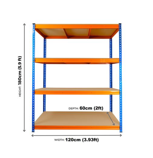 Heavy Duty Garage Shed Shelving / Racking Massive 400kgs Capacity
