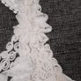 Yumi White Cream Tiered Lace Crochet Ruffle Sundress Mini Dress Size S Image 5