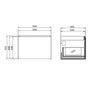 Cersanit Wall Hung Vanity Unit "Lake stone" + Washbasin 60cm Image 5