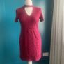 Miss Selfridge Petite burgundy dress. Size 12 Image 2