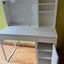 White ikea Micke Desk, very good condition and cleaned (non smoking house) Image 6