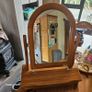Vintage mirror swivel in pine dressing table mirror Image 9