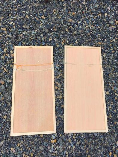 Pair of Decorative Wooden Marquetry Panels