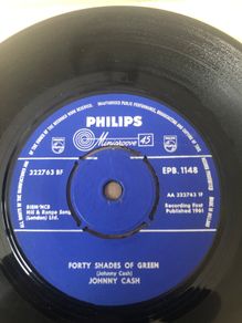 Johnny Cash Forty Shades Of Green Vinyl 7 Irish Pressing