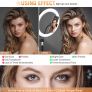 10 inch Ring Light with Tripod Stand & Phone Holder, Selfie Ringlight with Remote for Phone, 70" Tall Circle Light, LED Ring Lamp Image 3