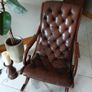 Chesterfield Genuine Slipper Rocking chair Image 3