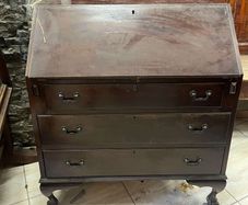 Mahogany Bureau Writing Desk with Drawers