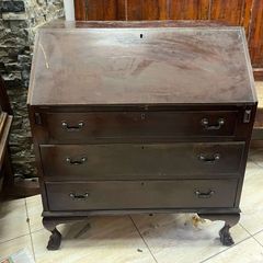 Mahogany Bureau Writing Desk with Drawers