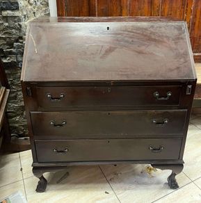 Mahogany Bureau Writing Desk with Drawers