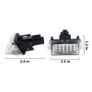 2 Pcs LED Number License Plate Light Lamp Super White Error Free For Toyota Avensis Camry Yaris For Peugeot Citroen 206 Image 2