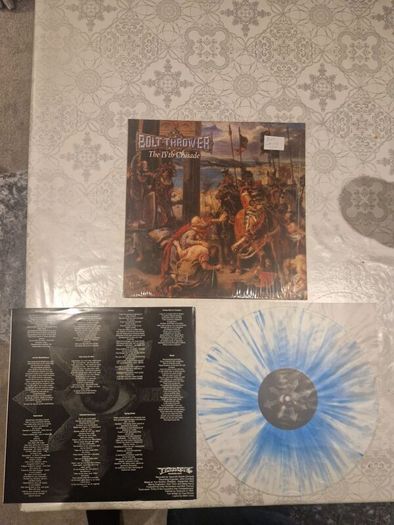 Bolt Thrower The IVTH Crusade Blue White Splatter Vinyl Rare