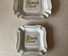 Vintage 2 Asbach Uralt Five Star Brandy Ashtrays