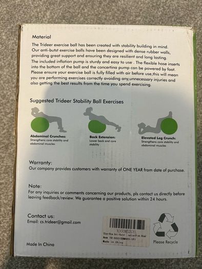 Exercise ball Pink Trideer