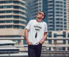 Psycho Vape Cool Funny T-shirt Tee Top Shirt Great Gift Present Idea Vaping