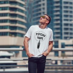 Psycho Vape Cool Funny T-shirt Tee Top Shirt Great Gift Present Idea Vaping