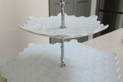 2 tier large cake stand