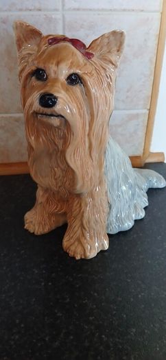 beautiful Yorkshire terrier figurine