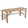 Beer Table with 2 Benches 100 cm Bamboo Image 4