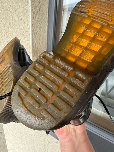 Doc Marten Boots, Black 8 hole, good condition