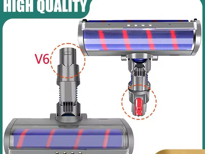 Motorized Floor Brush Head Tool For Dyson V6 DC58 DC59 DC61 DC62 Vacuum Cleaner Soft Sweeper Roller Head Floor Brush Accessories