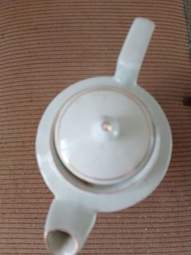 Vintage Art Deco Style Floral Porcelain Coffee Pot
