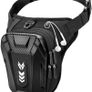 Drop Leg Bag, [Expandable Storage] Motorcycle Leg Bag, EVA Hardshell Durable Hiking Waist Pack, Reflective Strip & Adjustable Strap, Hip Pouch for Men Women Cycling Running Traveling Image 6