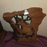 Carved Wooden Elephant Wall Hanging Image 4