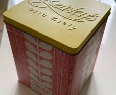 Limited Edition Bewleys x Orla Kiely Tea Caddy Tin-Red Scribble Stem & Fresh Tea Bags