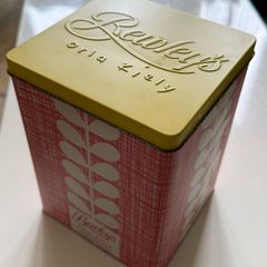 Limited Edition Bewleys x Orla Kiely Tea Caddy Tin-Red Scribble Stem & Fresh Tea Bags