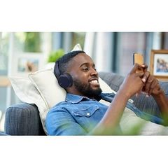 Blue JVC Foldable Bluetooth on-ear headphones Bluetooth