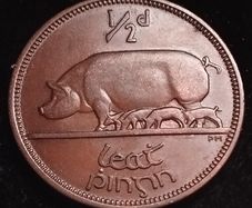 #781 - Ireland - 1940 - Half Penny - EF -  KM.10